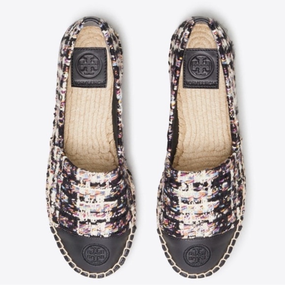 Tory Burch Tweed Color Block Espadrille. Lightly used like new. - Picture 4 of 5